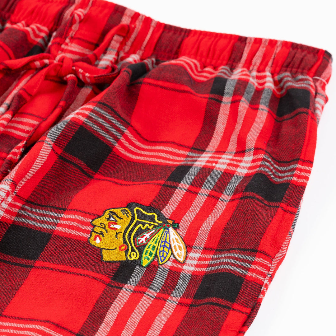 Concept Sports Chicago Blackhawks Region Plaid Pajama Pants