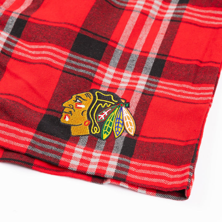 Concept Sports Chicago Blackhawks Region Plaid Boxer Shorts