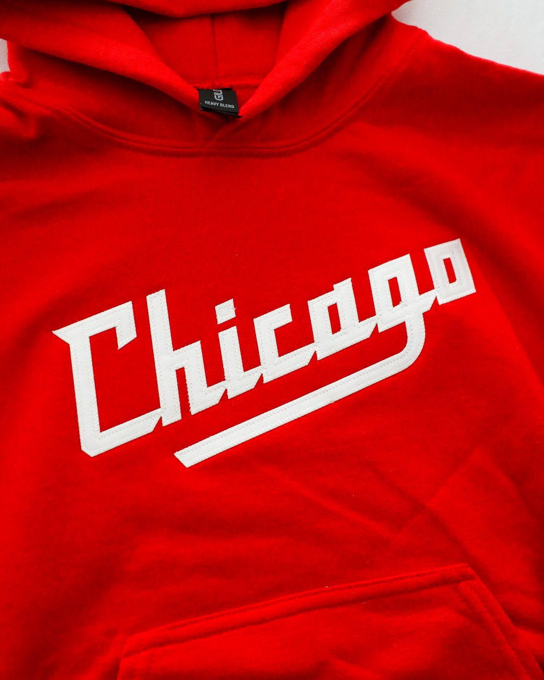 Chicago Steel New Logo Youth Red Hooded Sweatshirt