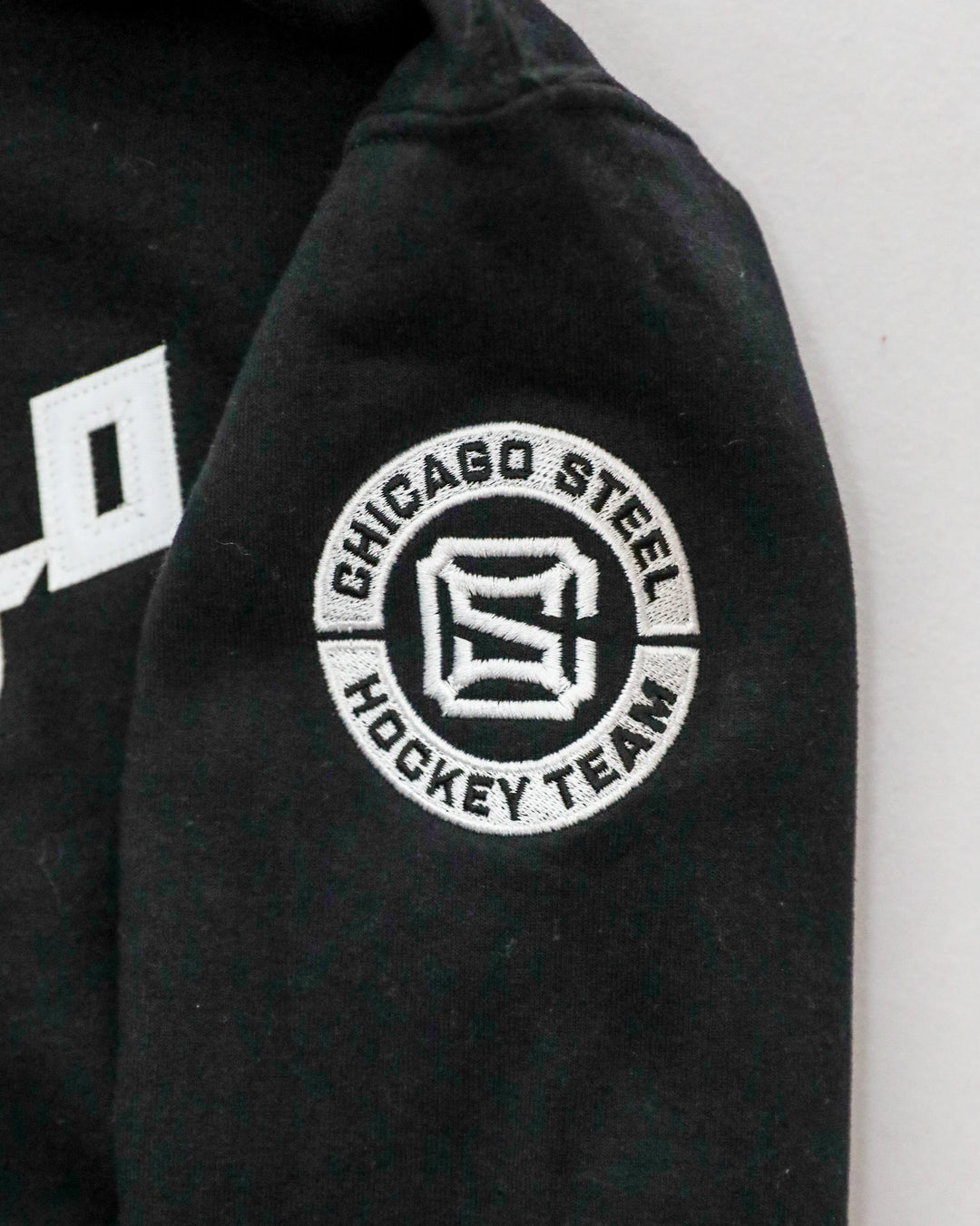 Chicago Steel New Logo Youth Black Hooded Sweatshirt