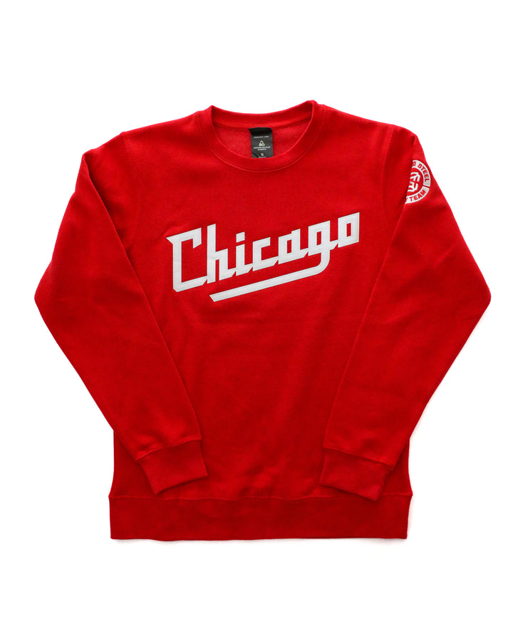 Chicago Steel New Logo Red Crewneck Sweatshirt