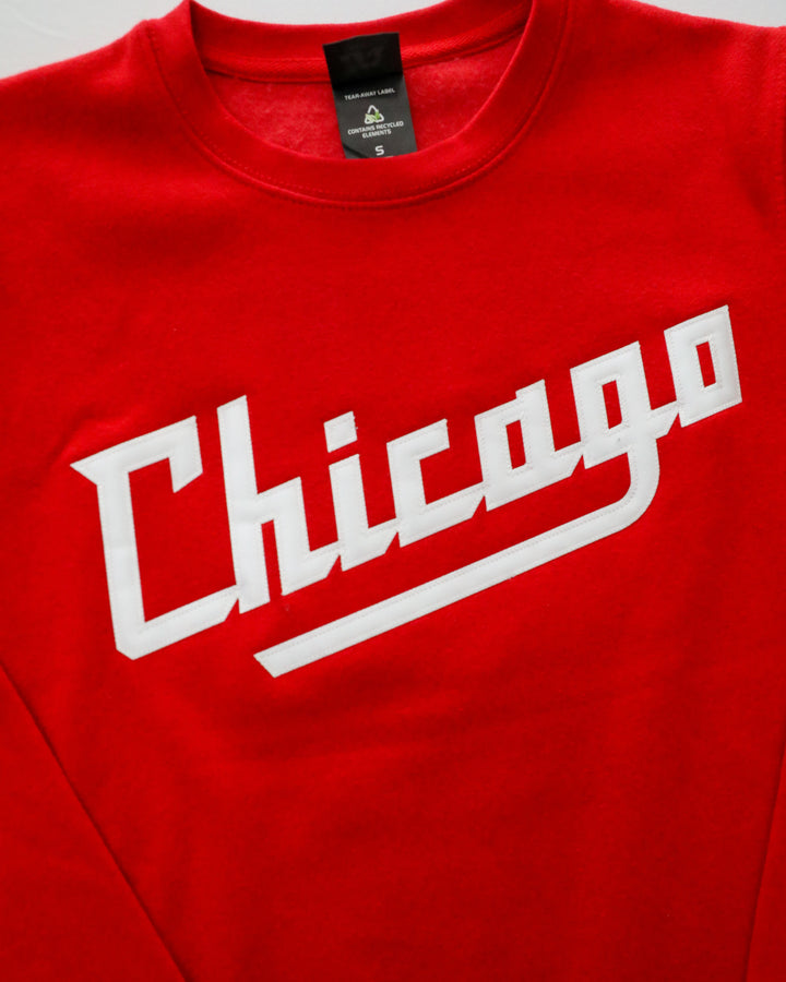Chicago Steel New Logo Red Crewneck Sweatshirt