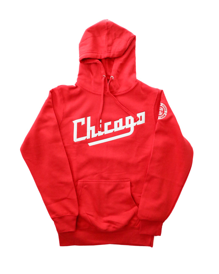 Chicago Steel New Logo Red Hooded Sweatshirt