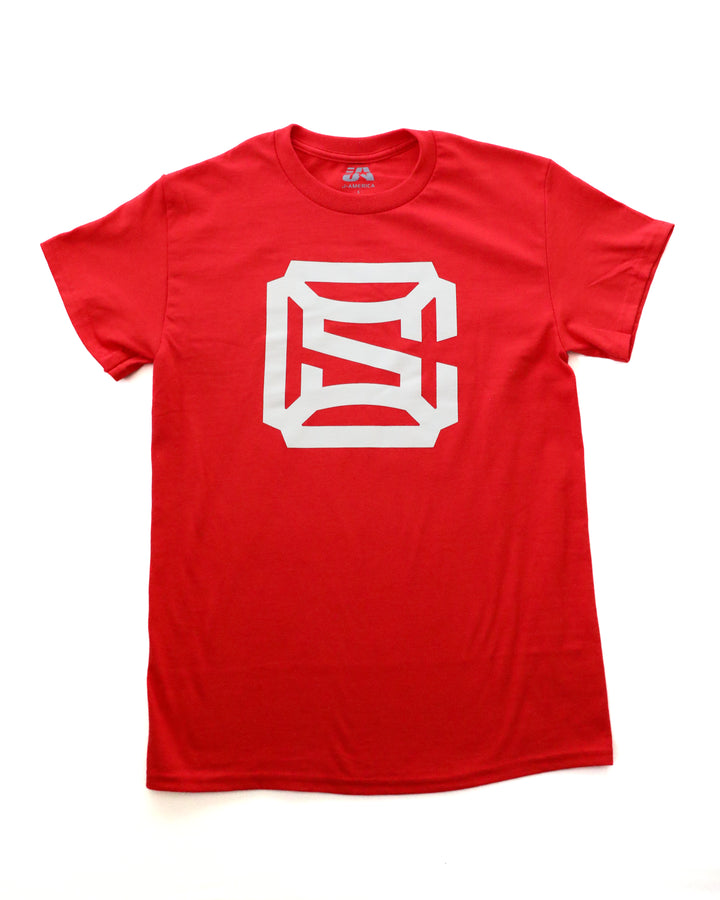 Chicago Steel New Primary Logo Red Tee