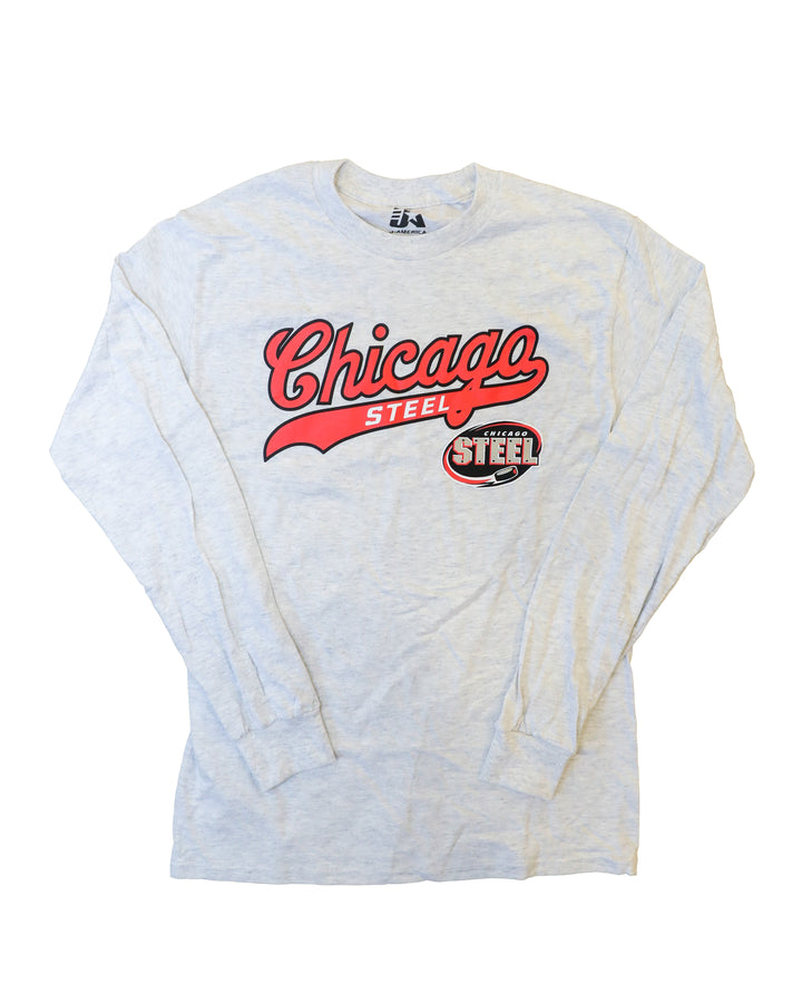 Chicago Steel Ash Long Sleeve Tee
