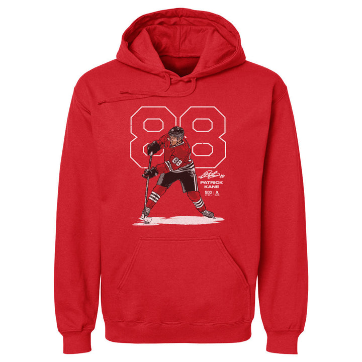 Chicago Blackhawks Patrick Kane Outline WHT Hoodie