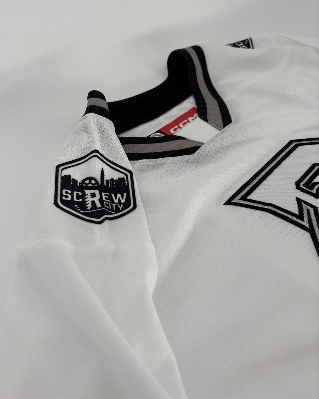 Rockford IceHogs Youth White Screw City CCM Jersey