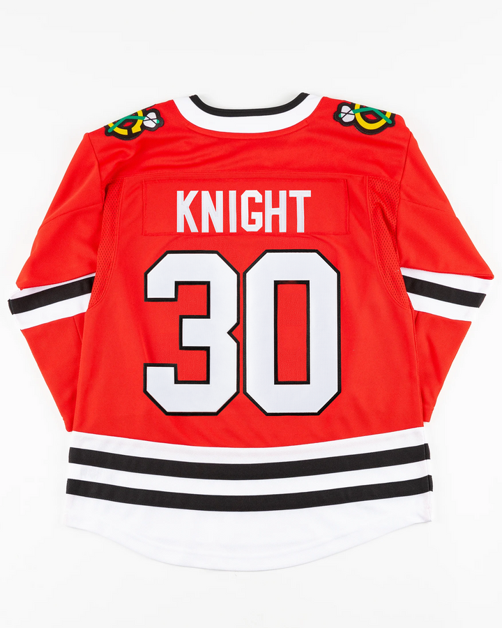 Youth Chicago Blackhawks Spencer Knight Home Premier Jersey