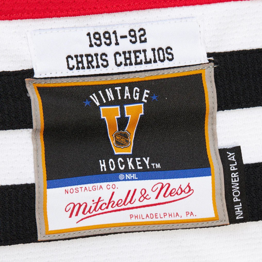 Mitchell &amp; Ness Chicago Blackhawks 1991-92 Chris Chelios Power Play Jersey