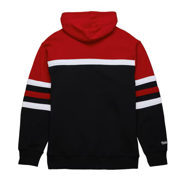Mitchell &amp; Ness Black Red Chicago Blackhawks Head Coach Hoodie