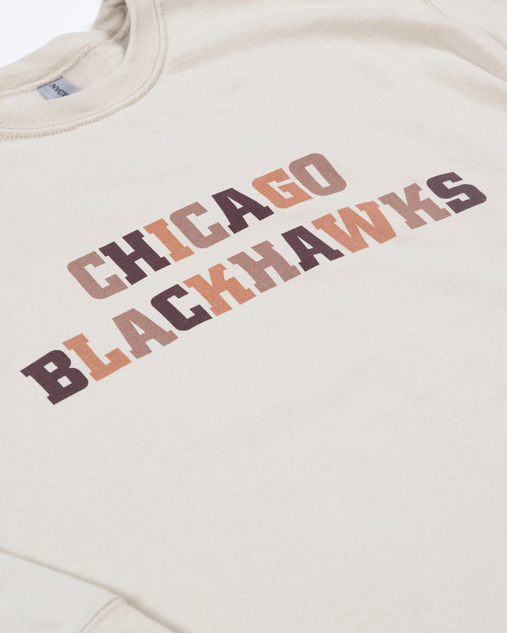 Chicago Blackhawks Black History Month Foundation Crewneck