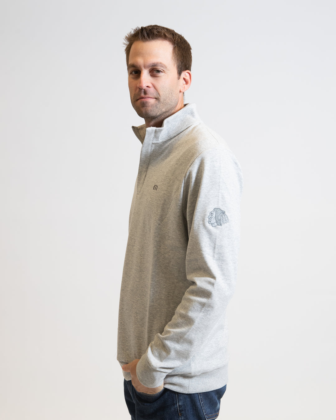 TravisMathew Chicago Blackhawks Cloud Quarter Zip