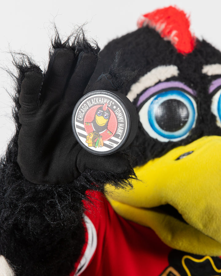 Mustang Chicago Blackhawks Mascot Puck